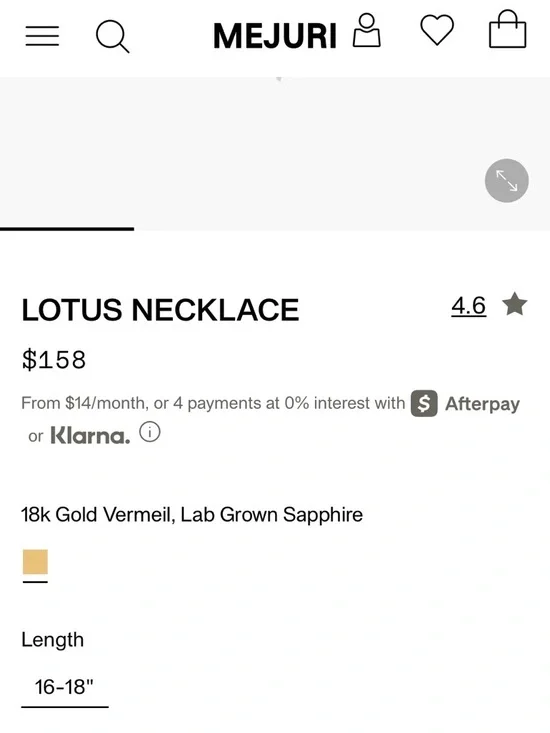 Mejuri Lotus Necklace - Picture 4 of 7